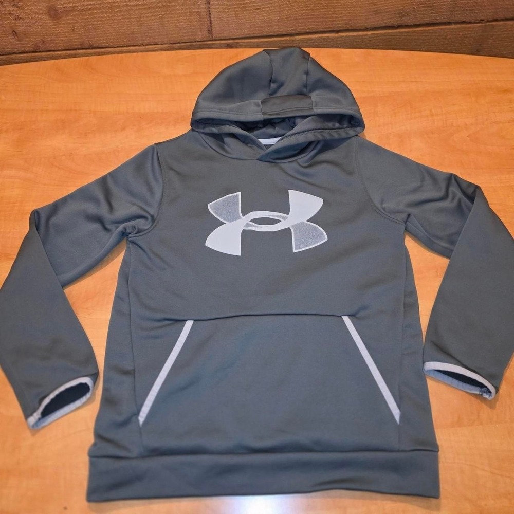 Under Armour Big Logo grey hoodie. Size M.